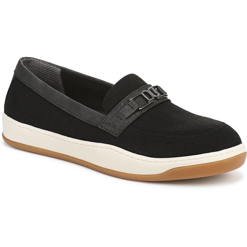 ライフストライド レディース シューズ スリッポン・ローファー ニット LifeStride Daydream Womens Knit SlipOn Loafers Black Vanilla ブラッ