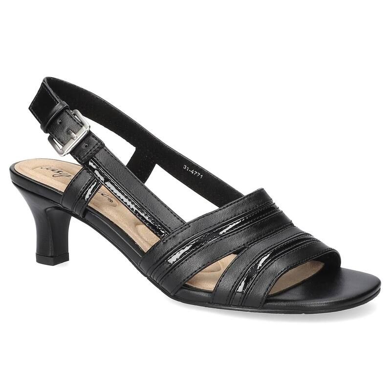 イージーストリート レディース シューズ サンダル ヒール Easy Street Meghan Slingback Womens Heeled Sandals Black ブラック