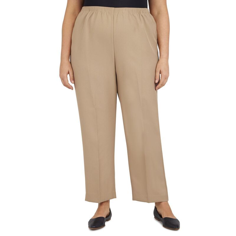アルフレッド ダナー レディース ボトムス カジュアルパンツ プラスサイズ Plusize Alfredunner PullOn StraightLeg Pants Tan タン
