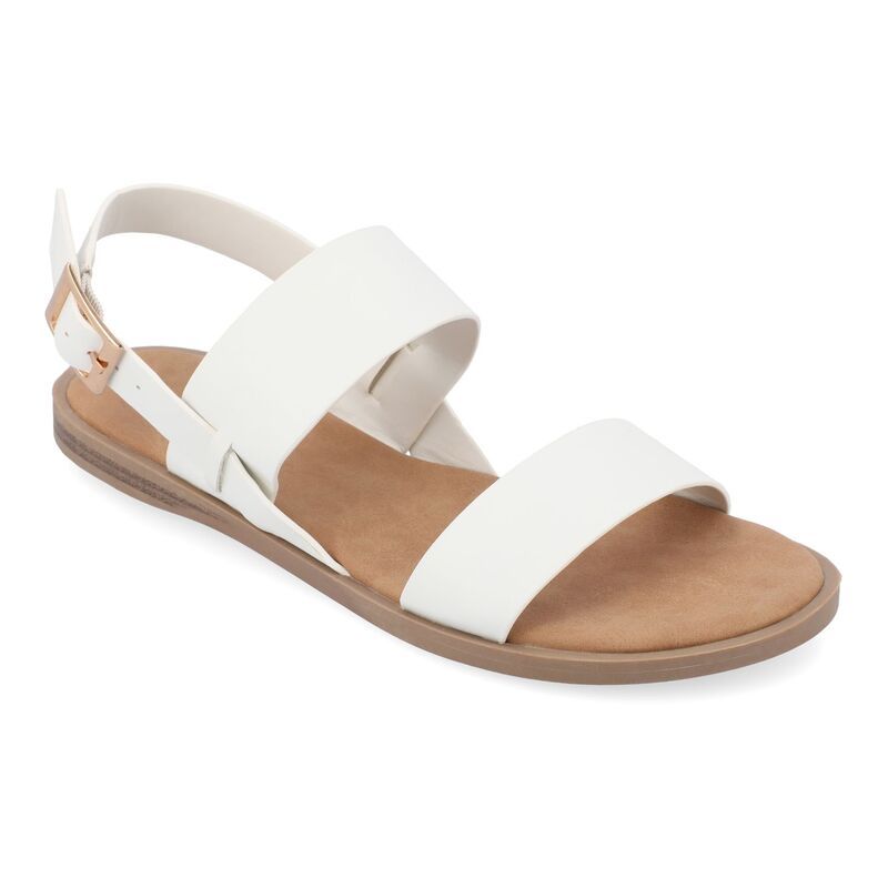 ジュルネ コレクション レディース シューズ サンダル Journee Collection Womens Lavine Sandals White ホワイト