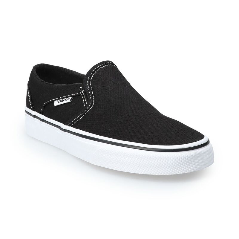 バンズ レディース シューズ スニーカー VansR Asher Womenshoes Black White ホワイト