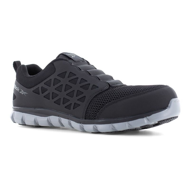 リーボック メンズ シューズ スニーカー Reebok Sublite Cushion Work Mens CompositeToe Shoes Black ブラック