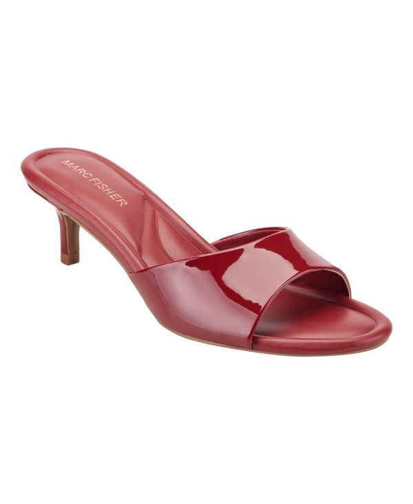 マークフィッシャー レディース シューズ スリッポン・ローファー サンダル ヒール Marc Fisher Womensagi SlipOn Kitten Heel Dressandals Red P