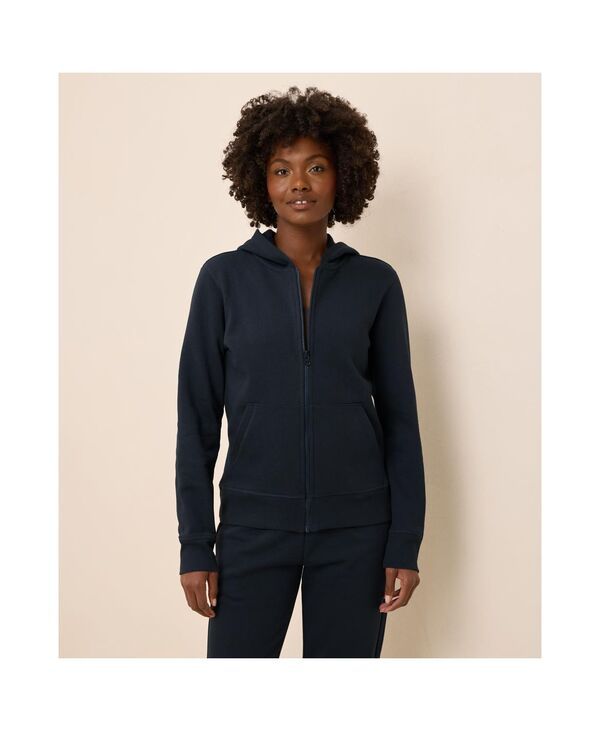 パクト レディース アウター パーカー・スウェット コットン フリース Pact Womens Organicotton Cloud Brushed Fleece Zip Hoodie Midnigh