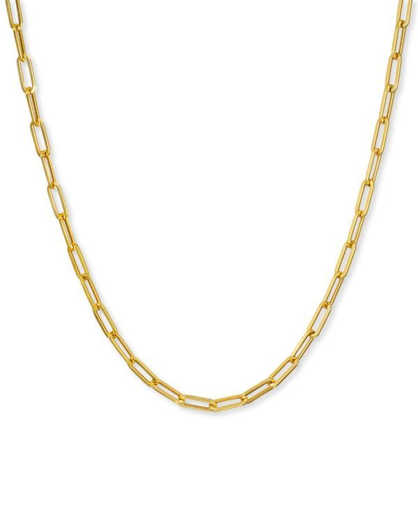 イタリアン ゴールド レディース アクセサリー ネックレス・チョーカー・ペンダントトップ レース Italian Gold Paperclip Link 16 Chainecklace in 14k