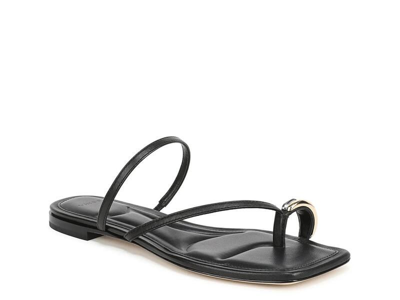 ヴィンス レディース シューズ サンダル VincePolli Sandal Womens Black Leather ブラック