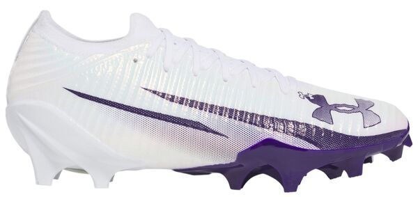 アンダーアーマー メンズ シューズ スニーカー Under Armour Blur Pro Football Cleats WhitePurple ホワイト