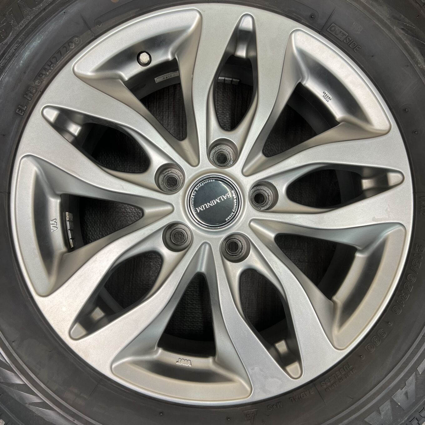 セット]BRIDGESTONE 16インチ + BRIDGESTONE スタッドレスタイヤ 215