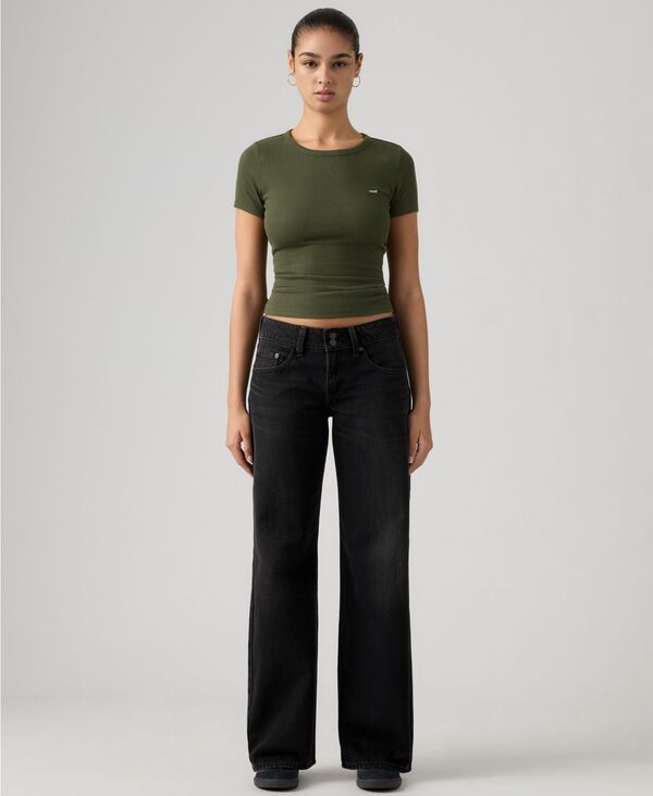 リーバイス レディース ボトムス デニムパンツ Levis WomensuperLow DoubleButton RelaxedFit Denim Jean So Fundamental デニム