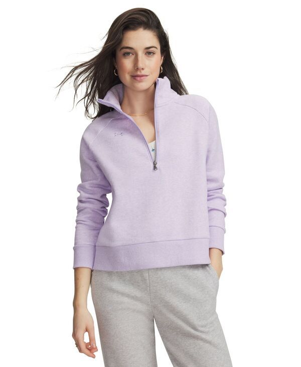 アンダーアーマー レディース アウター ニット・セーター スウェット シャツ フリース Under Armour Womens Rival Fleece MockNeck HalfZip Sweats