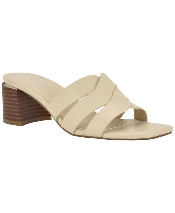 カルバンクライン レディース シューズ スリッポン・ローファー サンダル ヒール Calvin Klein Womens Vivianna Woven SlipOn Block Heel Sandal