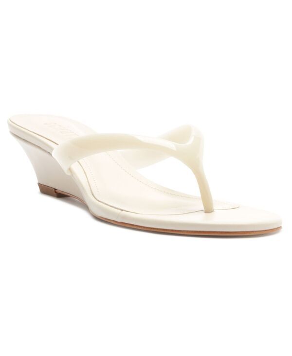 シュッツ レディース シューズ スリッポン・ローファー サンダル Schutz Womens Roslyn SlipOn Wedge Sandalsugar White ホワイト