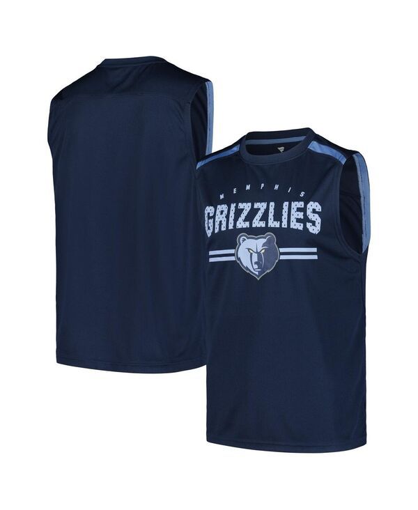 ファナティクス メンズ トップス タンクトップ Fanatics Mens Navy Memphis Grizzlies Birdseye Muscle Tank Top Navy ネイビー