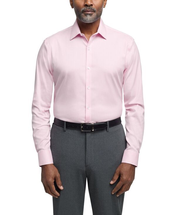 カルバンクライン メンズ トップス シャツ スリムフィット Calvin Klein Mens Extra Slim Fit Dresshirt Rose
