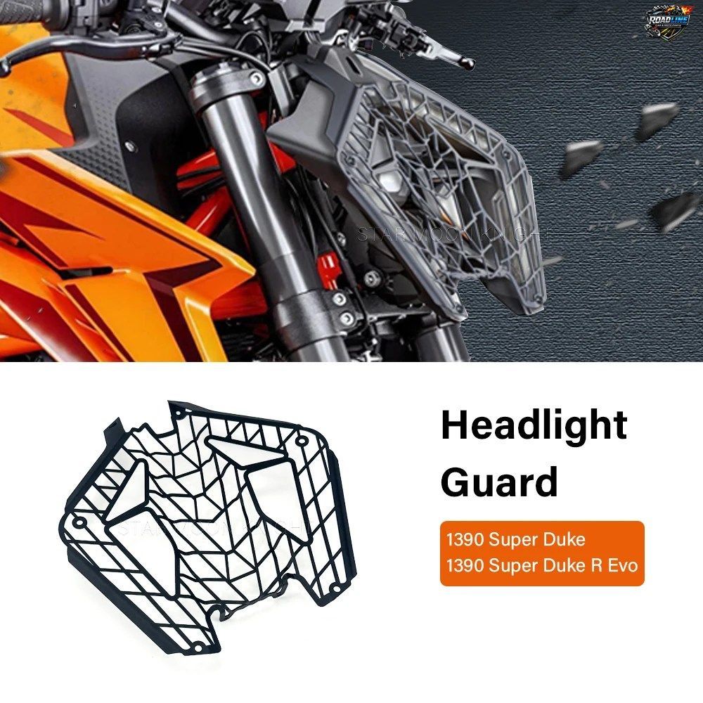 1390 SUPER DUKE R EVO 1390 SUPERDUKE R 2024+ 用ヘッドライトグリルカバー、ヘッドライト保護ガードアクセサリー