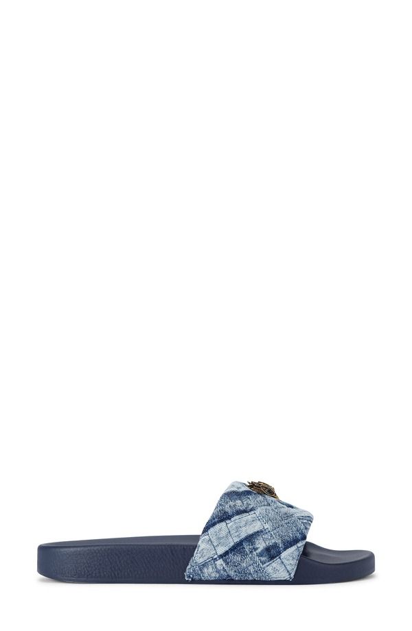 カートジェイガーロンドン レディース シューズ サンダル Kurt Geiger London Meena Eagle Slide Sandal Navy ネイビー