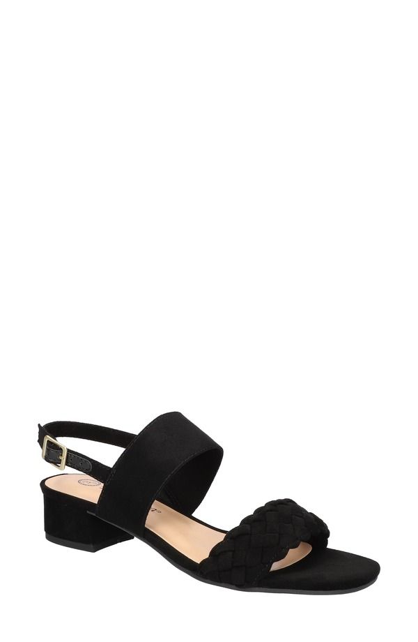 ベラヴィータ レディース シューズ ヒール サンダル Bella Vita Ellison Slingback Sandal Black Faux Suede ブラック