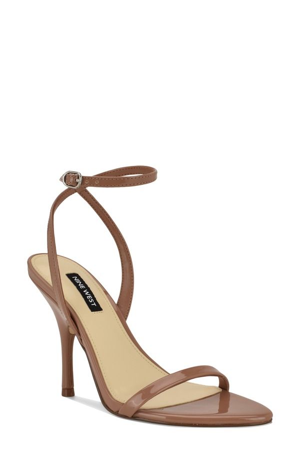 ナインウェスト レディース シューズ ヒール サンダル アンクル Nine West Villo Ankle Strap Sandal Medium Natural