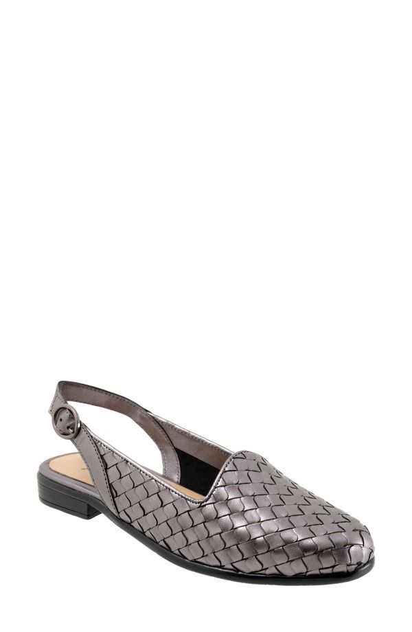 トロッターズ レディース シューズ パンプス Trotters Lea Slingback Flat Pewter ピューター