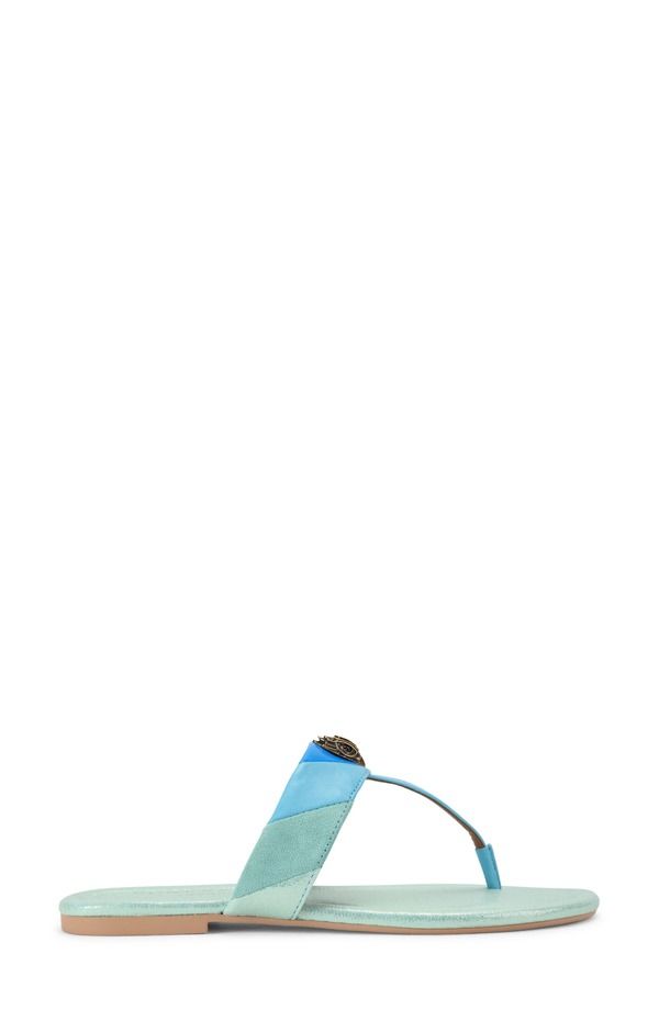 カートジェイガーロンドン レディース シューズ サンダル Kurt Geiger London Kensington TStrap Sandal Open Blue ブルー