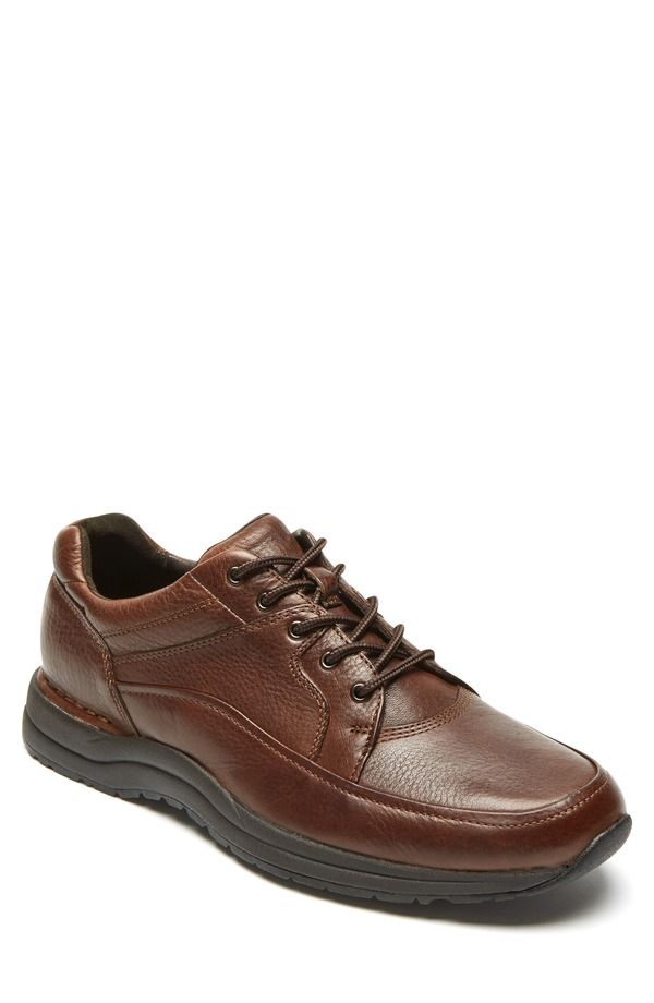 ロックポート メンズ シューズ スニーカー Rockport Edge Hill Apron Toe Sneaker Brown Leather ブラウン