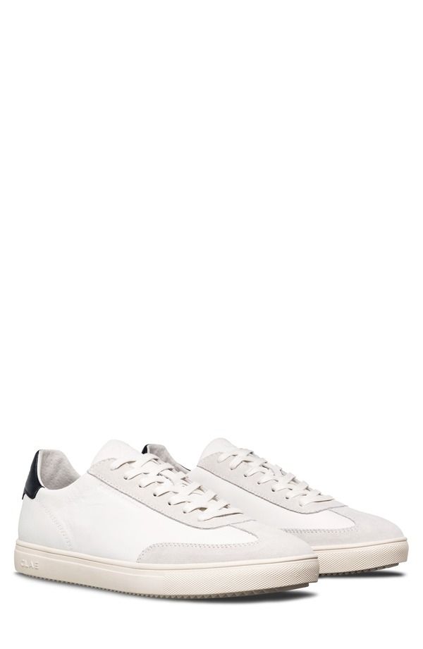 クラエ メンズ シューズ スニーカー CLAE Deane Sneaker White Leather Navy ホワイト