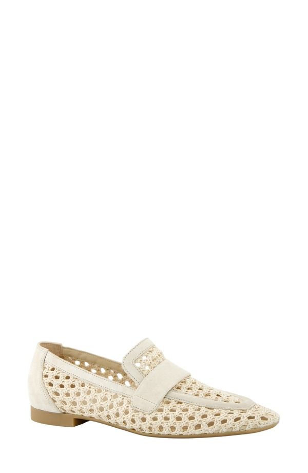 ポール・グリーン レディース シューズ スリッポン・ローファー Paul Green Delta Woven Loafer Nature Shell Diva Soft Suede