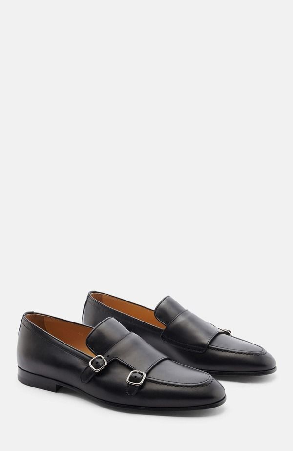 スカロッソ メンズ シューズ ローファー SCAROSSO Ernesto Loafers Black Calf ブラック