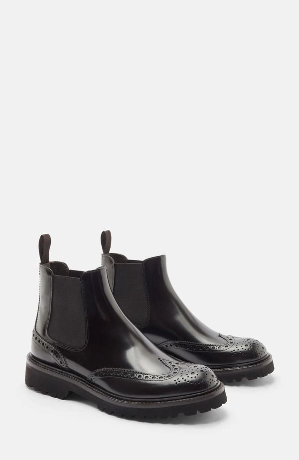 スカロッソ レディース シューズ ブーツ・レインブーツ チェルシーブーツ チェルシー SCAROSSO Poppy Chelsea Boots Brown Polished Calf ブラウン