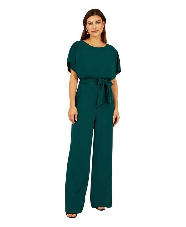 【送料無料】 ユミキム レディース ジャンプスーツ トップス Womens Batwing Stretch Jumpsuit Green
