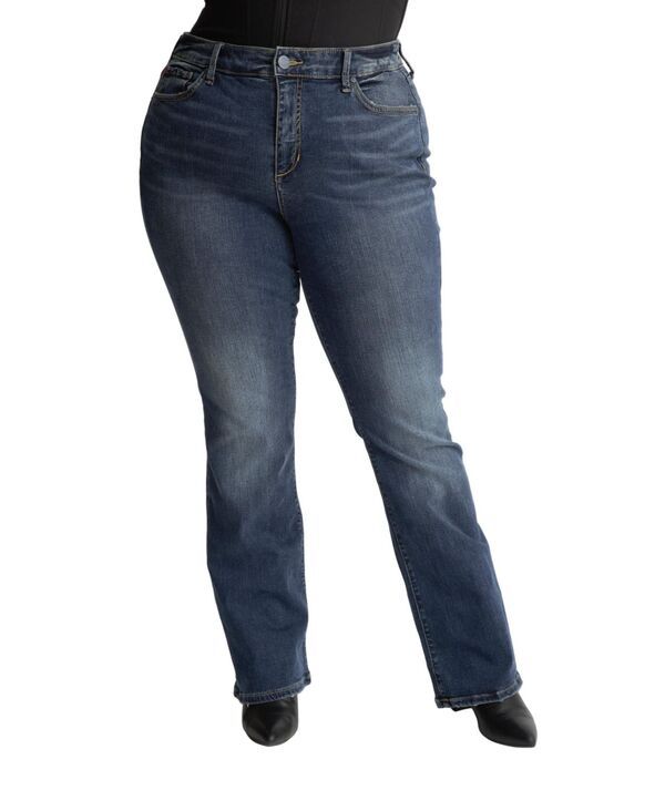 【送料無料】 スリンク レディース ブーツ・レインブーツ シューズ Womens Denim high rise bootcut Dark Blue