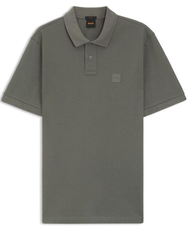 【送料無料】 ヒューゴボス メンズ ポロシャツ トップス Mens StretchCotton SlimFit Polo Shirt Open Beige
