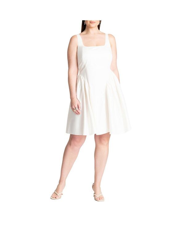 【送料無料】 エロクイ レディース ワンピース トップス Womens Plus Size Bow Back Mini Dress Sugar swizzle