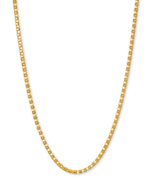 【送料無料】 イタリアン ゴールド レディース ネックレス・チョーカー・ペンダントトップ アクセサリー 14k Gold Necklace 16 DiamondCut Popcorn Chain 15