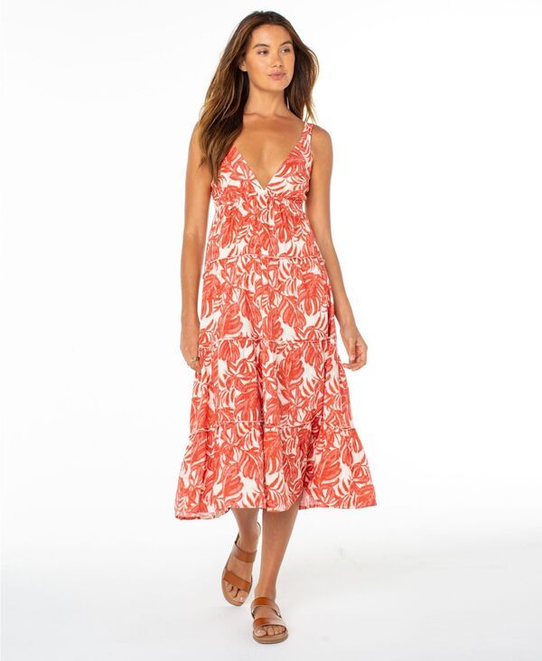 【送料無料】 ロキシー レディース ワンピース トップス Womens Tula Sweetheart Neck Maxi Dress Lantana