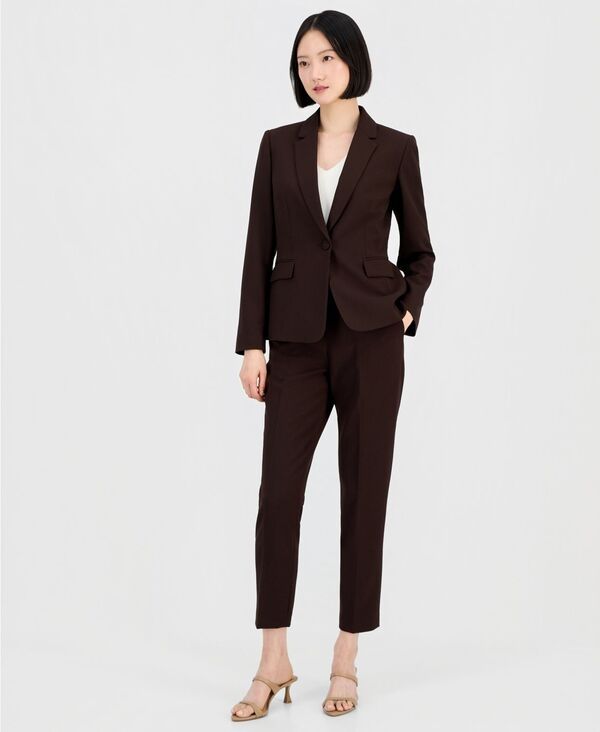 【送料無料】 タハリエーエスエル レディース カジュアルパンツ ボトムス Womens OneButton Pantsuit Set Espresso