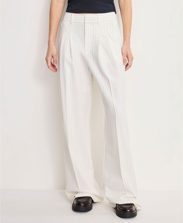 【送料無料】 グッドアメリカン レディース カジュアルパンツ ボトムス Womens Essential Suiting Trousers Chestnut Pin Stripe