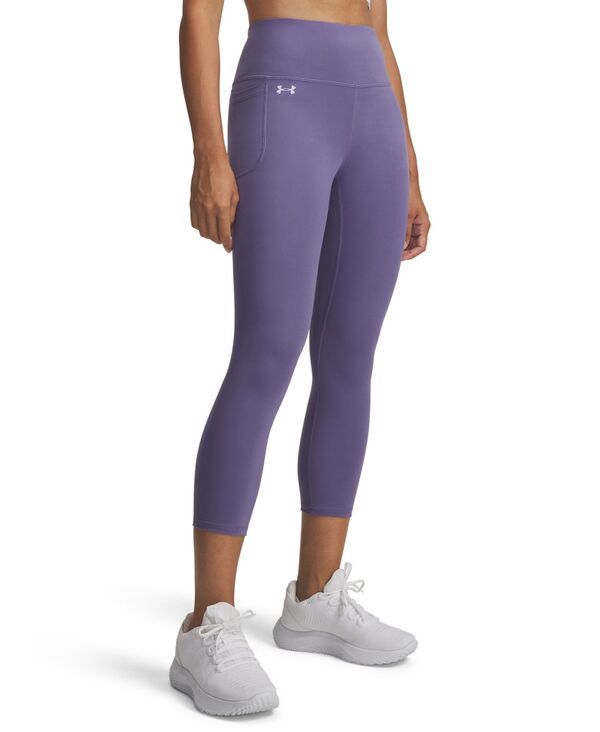 【送料無料】 アンダーアーマー レディース カジュアルパンツ ボトムス Womens Motion Performance Capri Pants Purple Luxe Purple Crest
