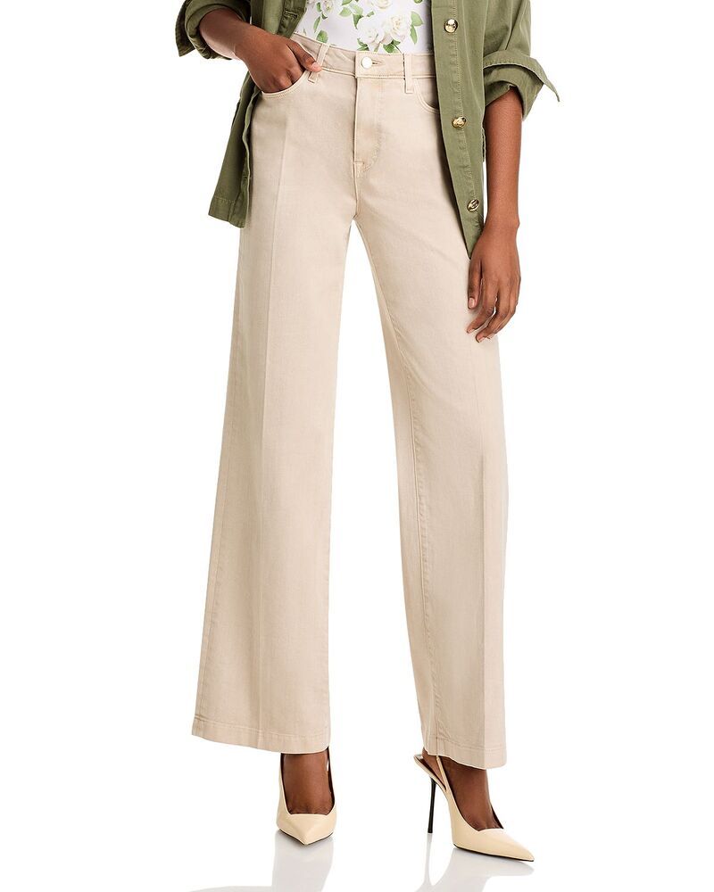 ラジャンス レディース ボトムス デニムパンツ ワイドレッグ ジーンズ LAGENCE Scottie High Rise Wide Leg Jeans Biscuit
