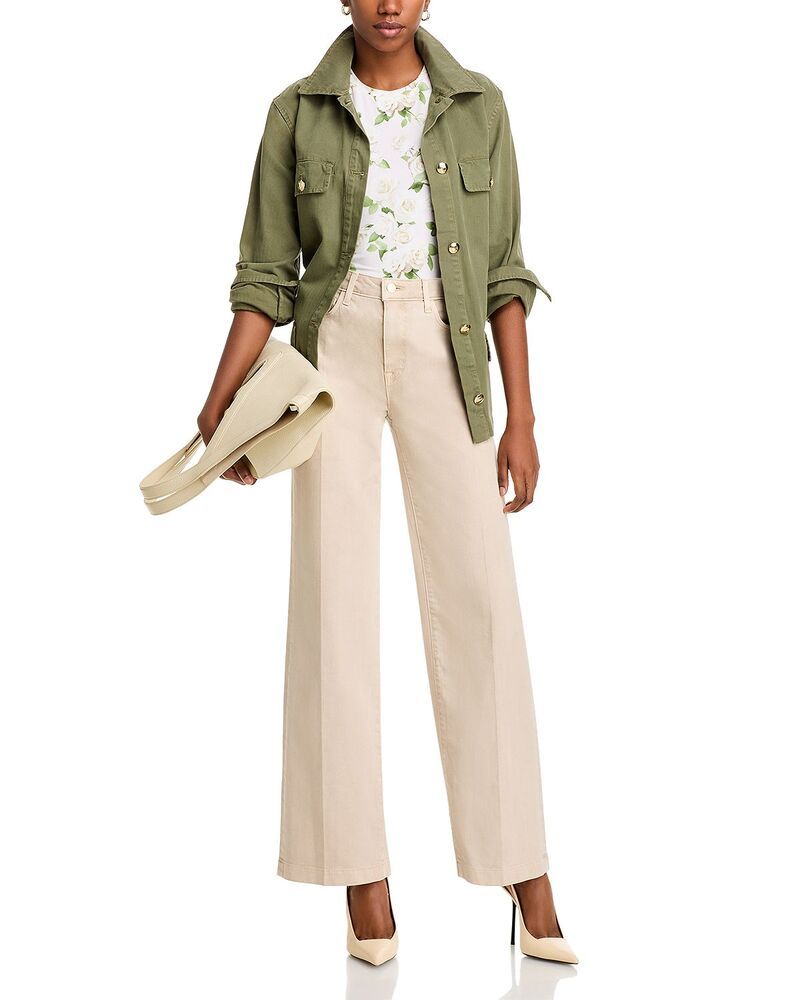 ラジャンス レディース ボトムス デニムパンツ ワイドレッグ ジーンズ LAGENCE Scottie High Rise Wide Leg Jeans Biscuit