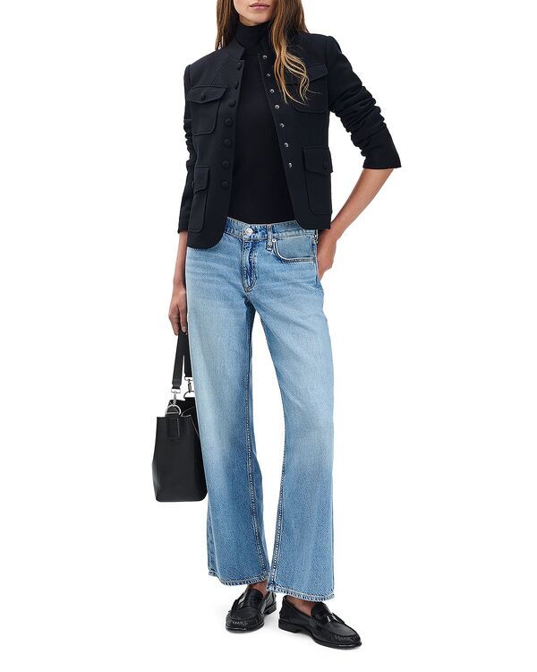 ラグアンドボーン レディース ボトムス デニムパンツ ローライズ アンクル ジーンズ rag bone Saige Low Rise Ankle Straight Jeans in Ludlow