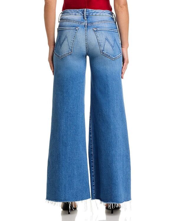 マザー レディース ボトムス デニムパンツ ワイドレッグ プチ ジーンズ MOTHER Petites The Lil Roller Fray Wide Leg Jeans in Fan Favori マザー レディース ボトムス デニムパンツ ワイドレッグ プチ ジーンズ MOTHER Petites The Lil Roller Fray Wide Leg Jeans in Fan Favori