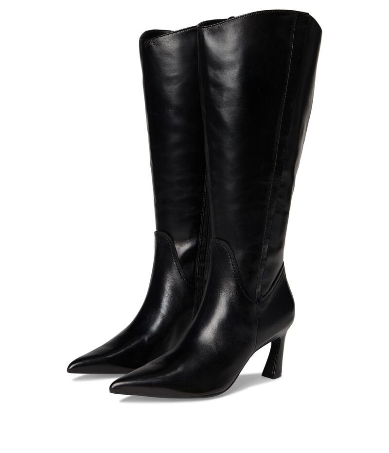 ナチュライザー レディース シューズ ブーツ・レインブーツ Naturalizer Emily Wide Calf Knee High Boots Black Leather ブラック
