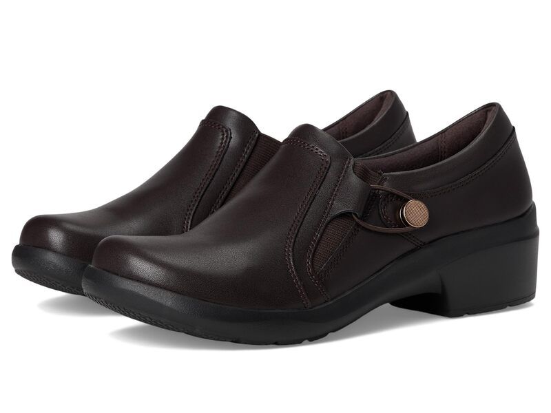 クラークス レディース シューズ オックスフォード Clarks Angie Holly Chocolate Leather チョコレート