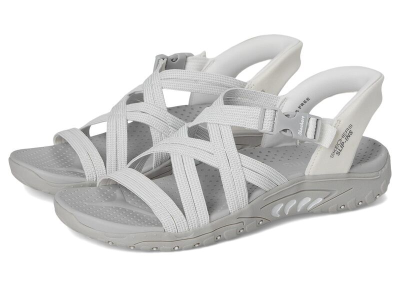 スケッチャーズ レディース シューズ サンダル SKECHERS Reggae Morning Light WhiteGray ホワイト