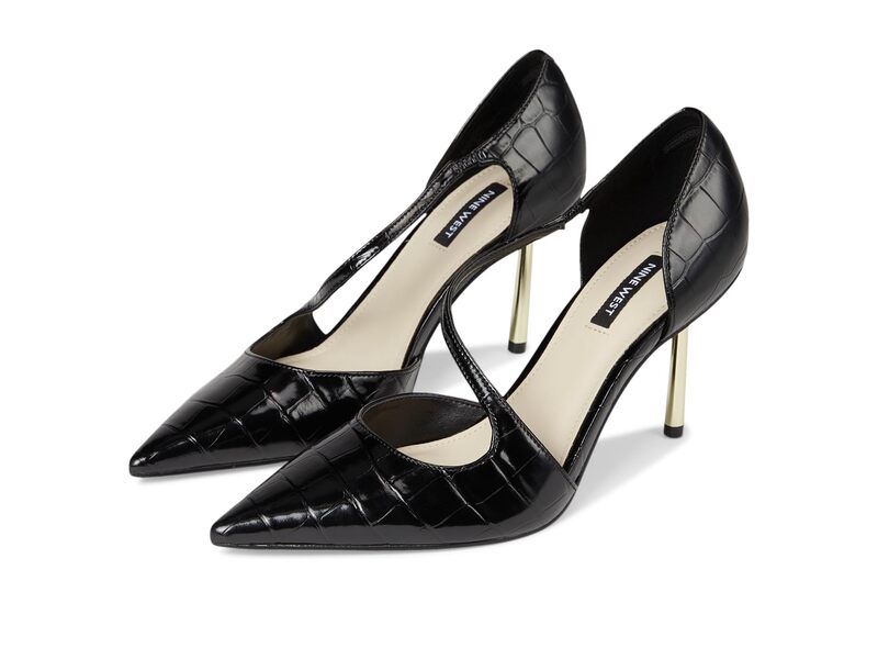 ナインウェスト レディース シューズ スニーカー Nine West Dolen Black Croco ブラック