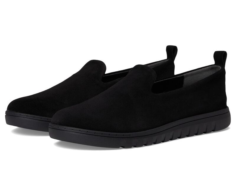 バイオニック レディース シューズ スニーカー ローファー VIONIC Uptown Willa LoafersMoc Shoes Black Suede ブラック