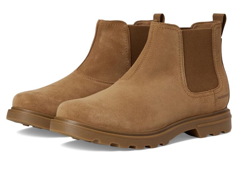 ソレル メンズ シューズ ブーツ・レインブーツ チェルシー SOREL Cyprus Chelsea Waterproof VelvetanGum タン