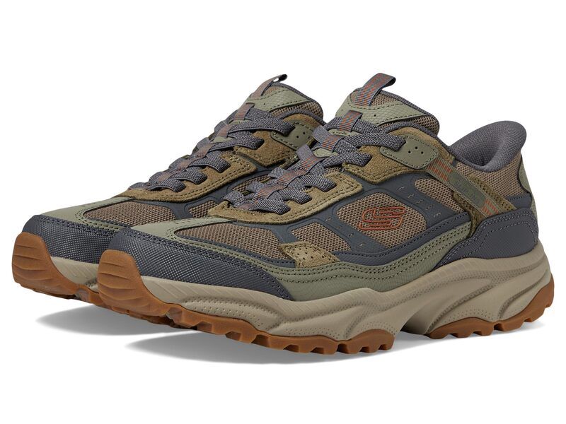 スケッチャーズ メンズ シューズ スニーカー SKECHERS Vigor AT Hands Free SlipIn Sneaker OliveGray グレー