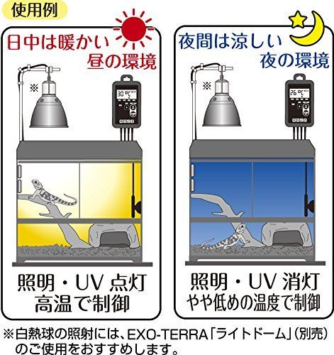 ジェックス GEX EXOTERRA タイマーサーモ RTT‐1 温度・照明管理